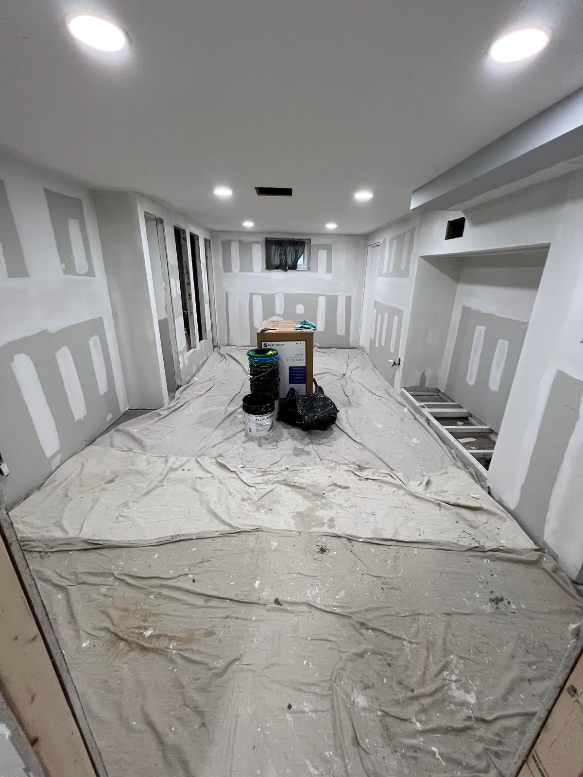 Basement remodeling project by CGMU Construction Corp