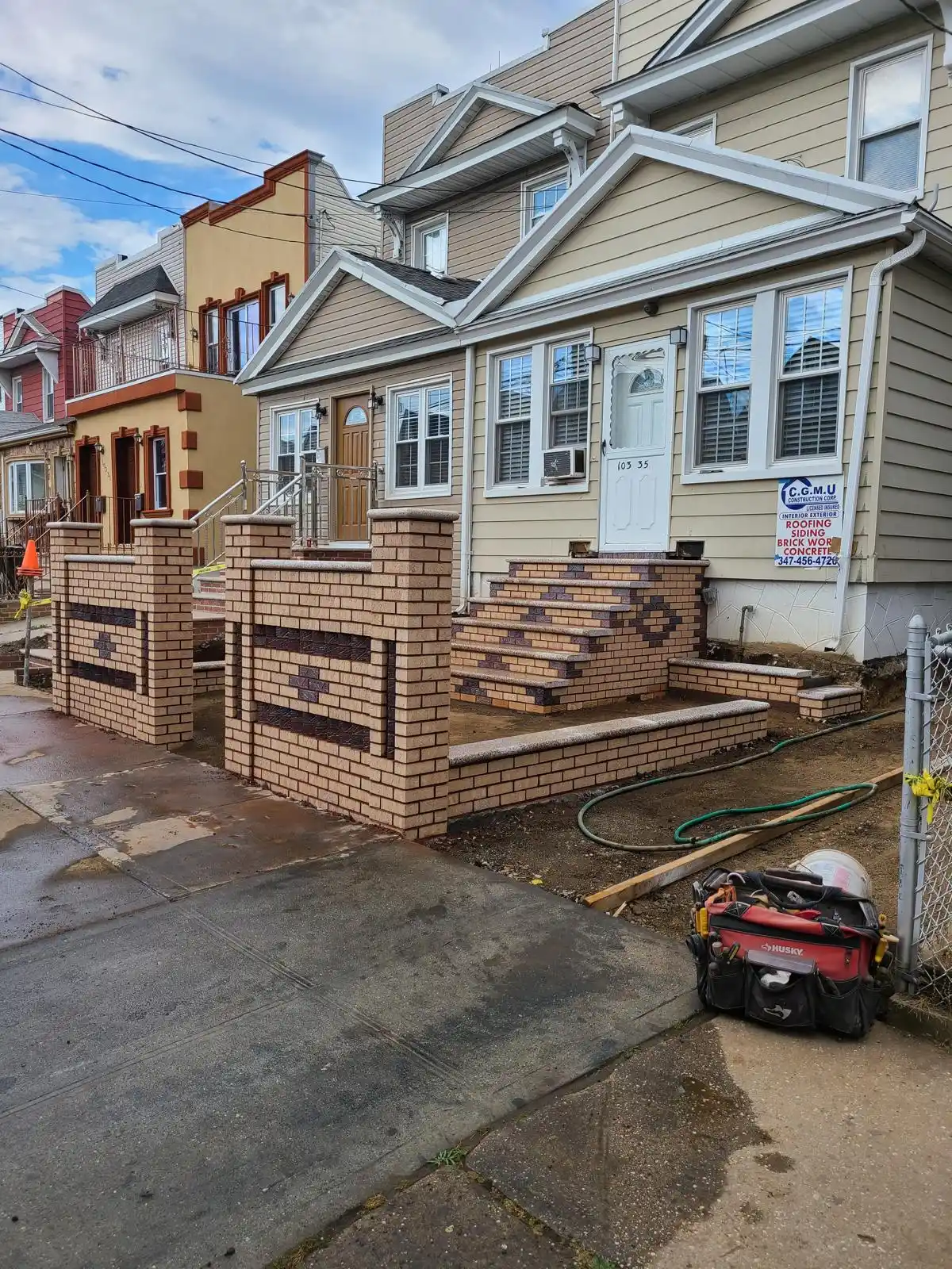 CGMU Construction Corp siding installation & repair project in New York and Connecticut